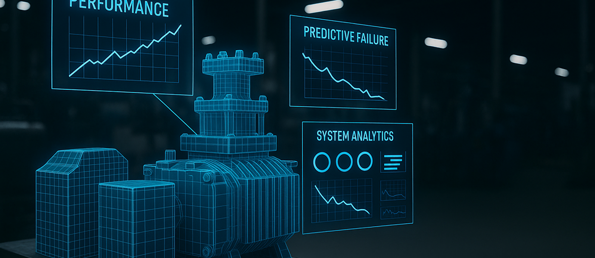 Digital twin showing transformer performance metrics
